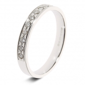 9ct White Gold 0.25ct Brilliant HSI Diamond Eternity Ring - 2.8mm Band - Grain Set 9ct White Gold 0.25ct Brilliant HSI Diamond Eternity Ring - 2.8mm Band - Grain Set